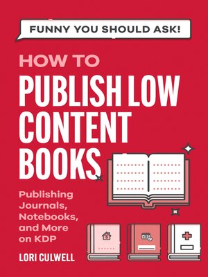 cover image of How to Publish Low-Content Books